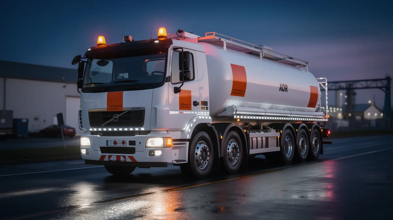 Lampy LED na pojazdach ADR: przepisy i montaż