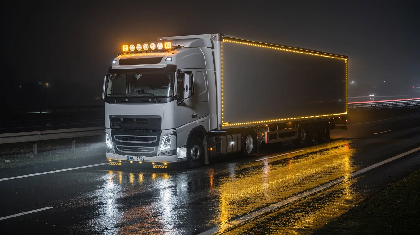 Lampy obrysowe LED na ciężarówce: przepisy i homologacja