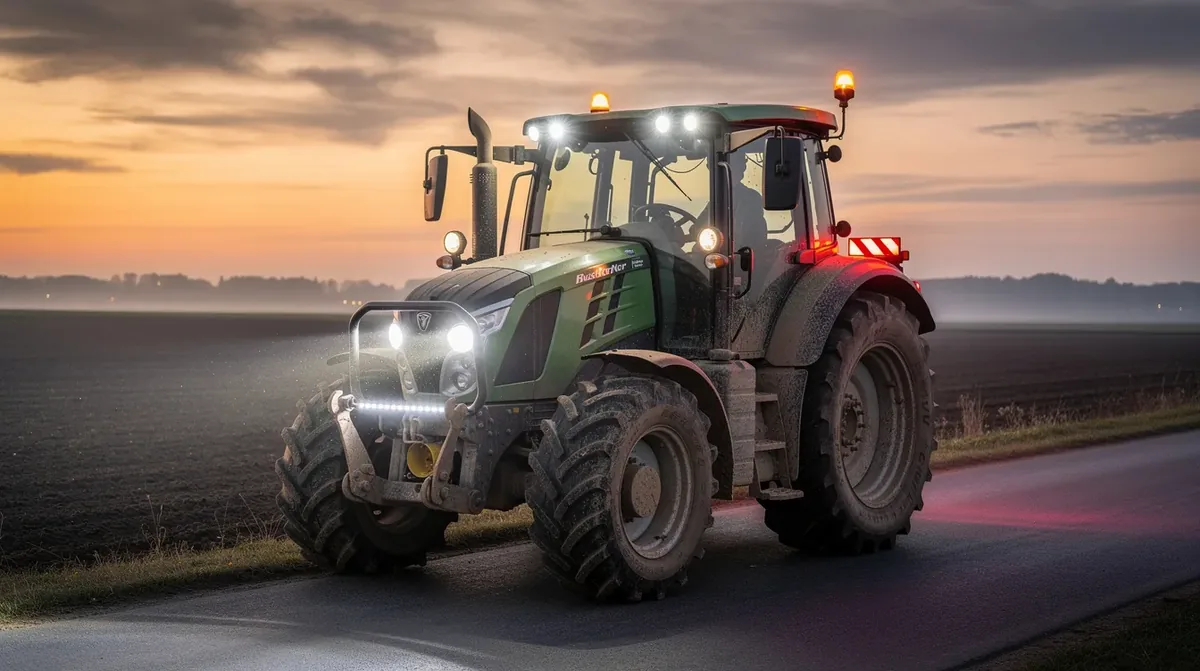 Lampy robocze LED i koguty na maszynach rolniczych – przepisy