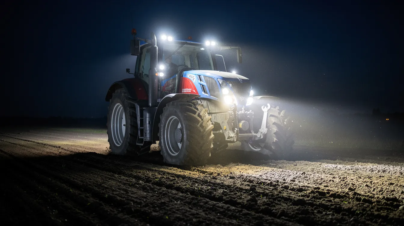 Lampy robocze LED do ciągnika: wybór na 2026