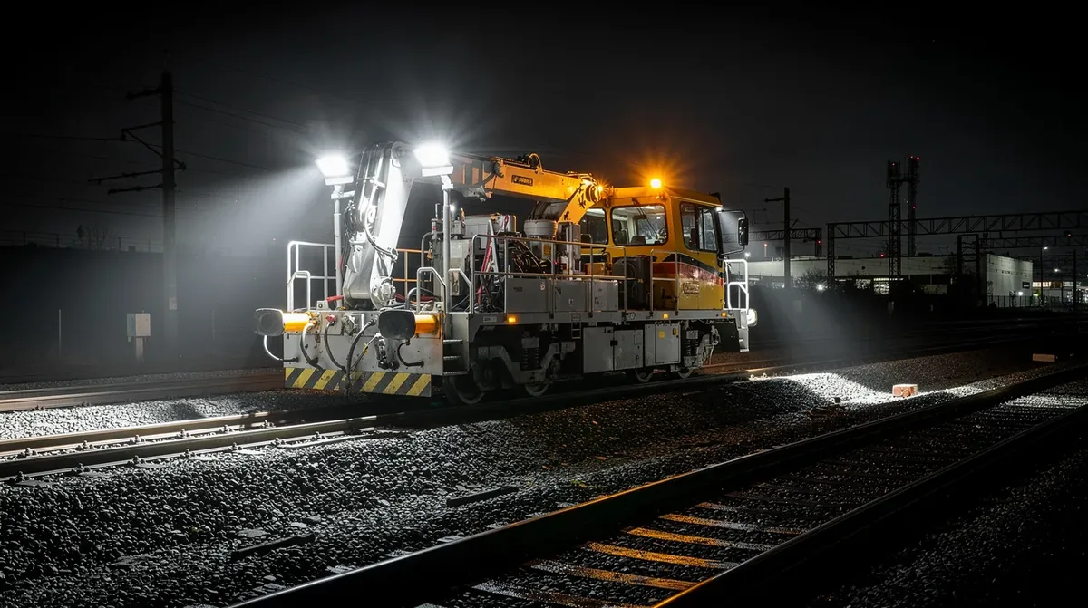 Lampy robocze LED i koguty na pojazdach kolejowych
