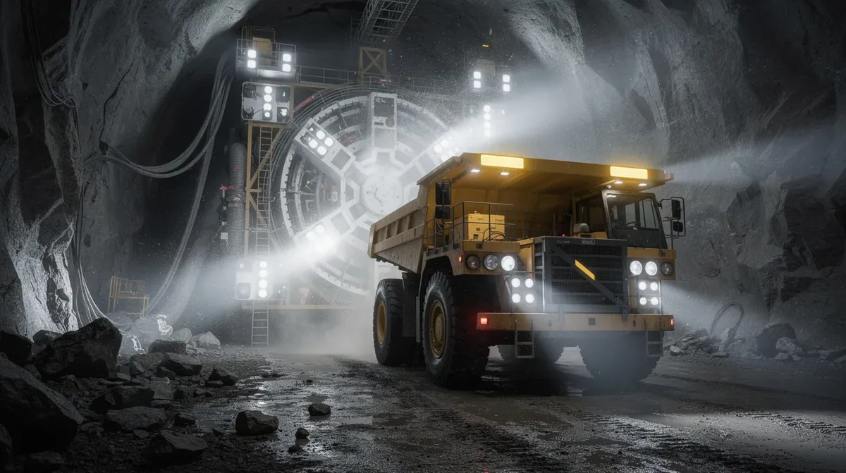 Lampy robocze LED na maszyny górnicze i tunelowe ATEX