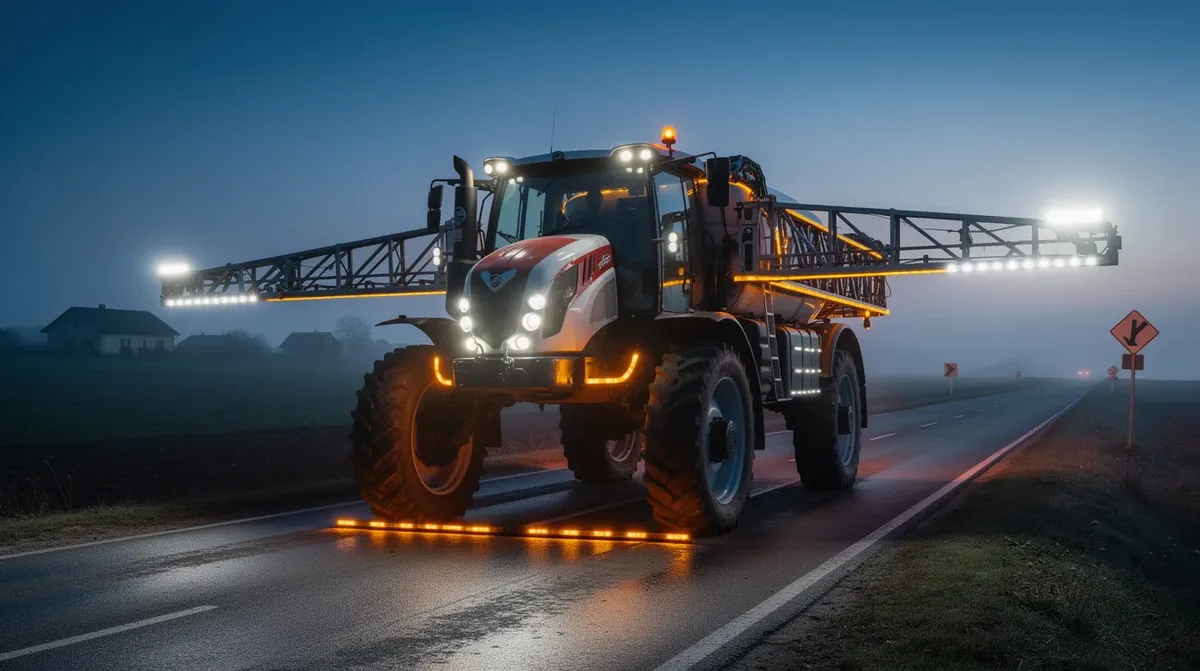 Lampy robocze LED na pojazdach ogrodniczych: przepisy