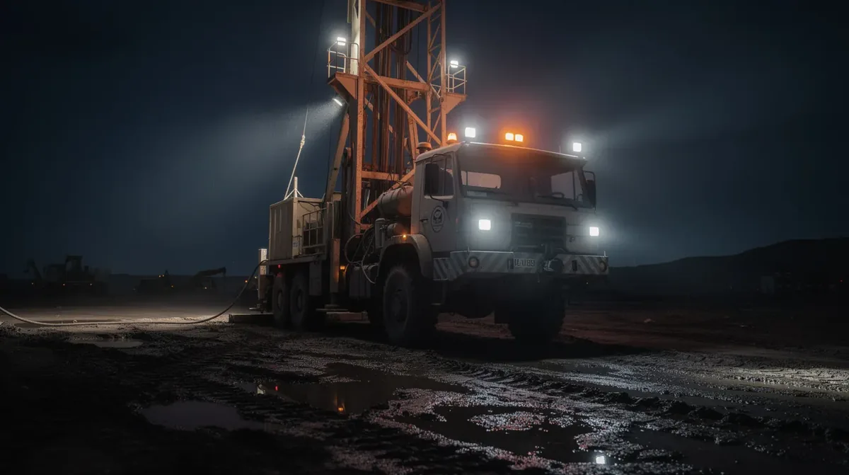 Lampy robocze LED na wiertnicy: ATEX, BHP i ECE