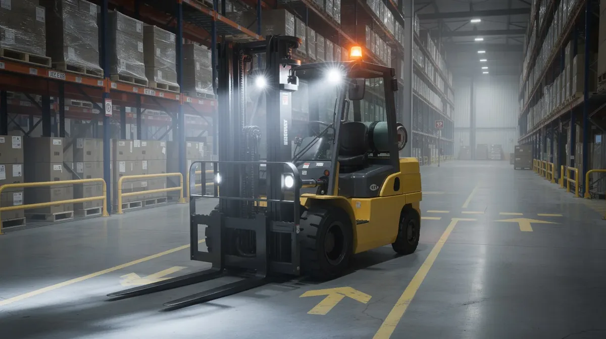 Lampy robocze i ostrzegawcze LED dla transportu tekstylnego