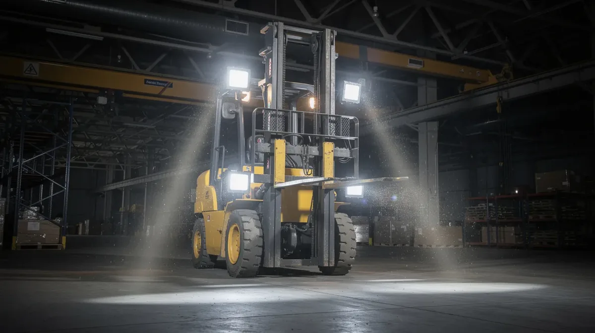 Lampy robocze LED w przemyśle szklarskim: IP69K i BHP