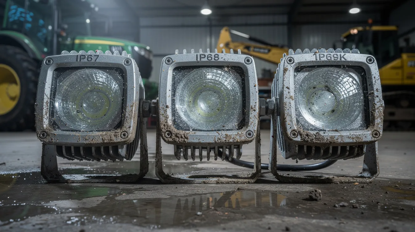 IP67 vs IP68 vs IP69K w lampach LED – który wybrać?