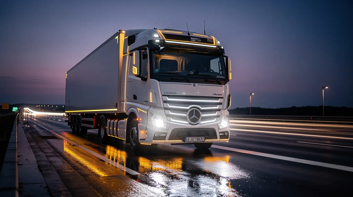 Oświetlenie LED w ciężarówce: homologacja i CEPiK