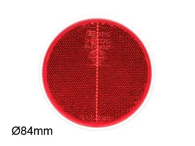 TALMU Odbłyśnik Okrągły Czerwony Ø 84mm z Mocowaniem M5 - Dalekosiezne.pl
