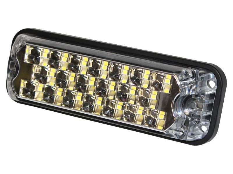 Lampa ostrzegawcza LED 20 diod pomarańczowa 12-24V 147mm z 12 trybami migania - Dalekosiezne.pl