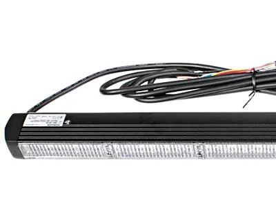 AXIXTECH Panel LED ostrzegawczy 651mm 12-24V z strzałkami kierunkowymi bursztynowy - Zdjęcie 2