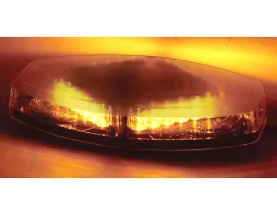 AXIXTECH Panel ostrzegawczy LED 355mm bursztynowy 12-24V z 23 programami błysku - Zdjęcie 2