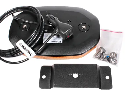 AXIXTECH Panel ostrzegawczy LED 251mm 24xPowerLED żółty 12-24V ECE R65 - Zdjęcie 2