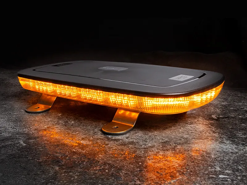 BULLBOY Panel LED Ostrzegawczy 381mm Żółty 10-30V 14 Funkcji Błysku - Dalekosiezne.pl