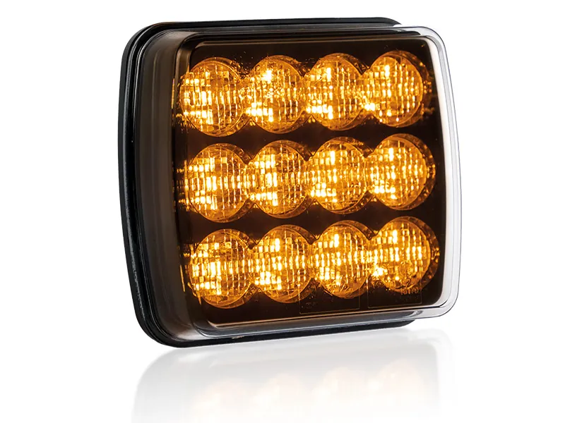 OPTIBEAM Dark Phantom Lampa Tylna LED 12-24V z Kierunkowskazem i Światłem STOP - Zdjęcie 2