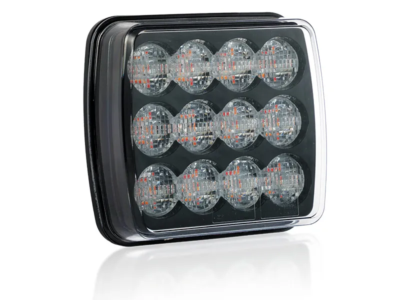 OPTIBEAM Dark Phantom Lampa Tylna LED 12-24V z Kierunkowskazem i Światłem STOP - Zdjęcie 3