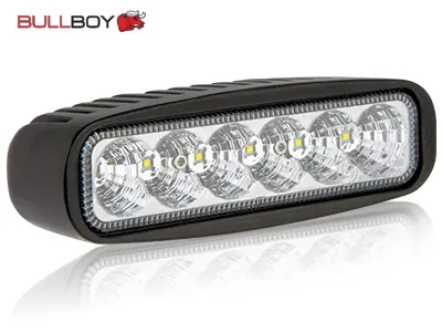 BULLBOY Lampa robocza LED 18W 1440lm 9-32V z homologacją R23 - szeroki snop 60° - Dalekosiezne.pl