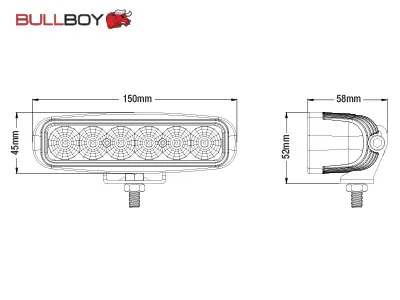 BULLBOY Lampa robocza LED 18W 1440lm 9-32V z homologacją R23 - szeroki snop 60° - Zdjęcie 4