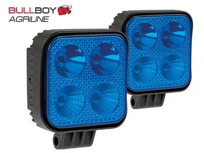 BULLBOY AGRILINE Niebieskie Lampy LED do Opryskiwacza 12W 10-30V - Para - Dalekosiezne.pl