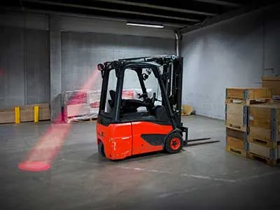 SAE Lampa Ostrzegawcza LED 2x3W Cree 9-110V Czerwona do Wózków Widłowych - Zdjęcie 3