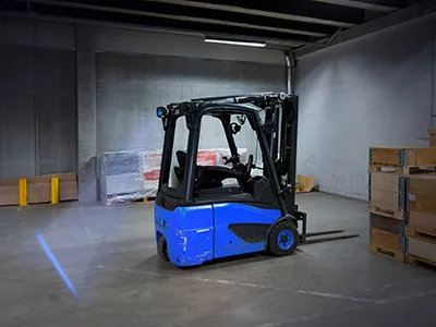 SAE LED Forklift Light - Niebieska Linia Ostrzegawcza 6x3W 9-110V - Zdjęcie 3