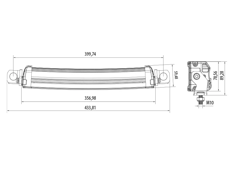 BULLPRO Panel Roboczy LED 120W 14400lm 10-30V - 24x Osram 5W Zakrzywiony - Zdjęcie 5