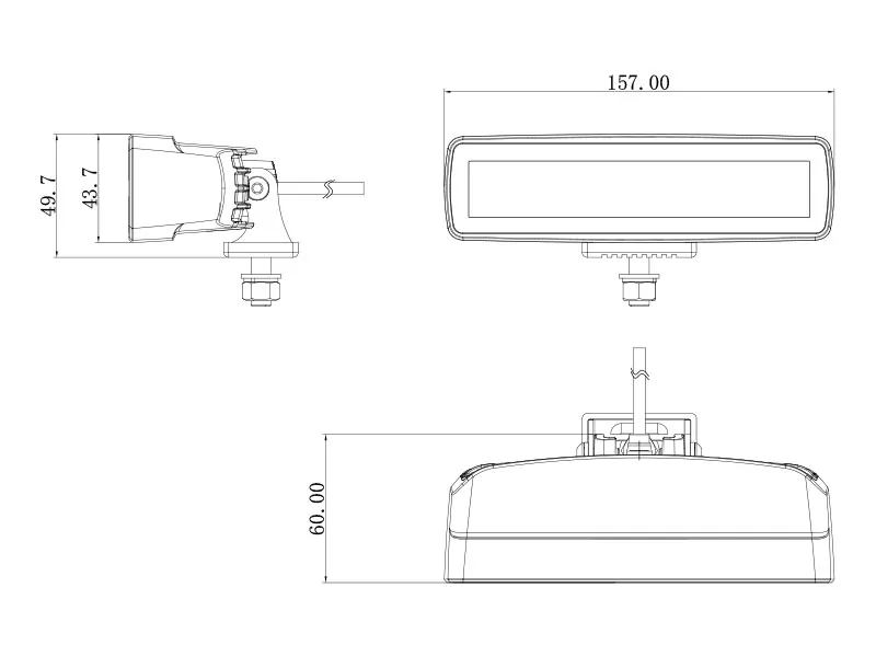 Bullboy Lampa LED Roboczo-Ostrzegawcza 2880lm 10-30V R65 - Światło Cofania i Ostrzegawcze - Zdjęcie 5