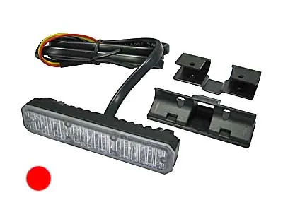 AXIXTECH Lampa Ostrzegawcza LED Pozioma 12-24V Czerwona z Homologacją R65 - Dalekosiezne.pl