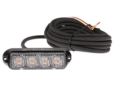 AXIXTECH Lampa Ostrzegawcza Stroboskopowa LED Pomarańczowa 12-24V z Homologacją ECE R65 - Zdjęcie 2