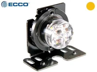 ECCO Lampa Stroboskopowa LED 10-30V Pomarańczowa 21 Trybów Błysku IP67 R65 - Zdjęcie 2