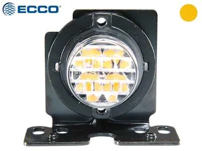 ECCO Lampa Stroboskopowa LED 10-30V Pomarańczowa 21 Trybów Błysku IP67 R65 - Zdjęcie 3