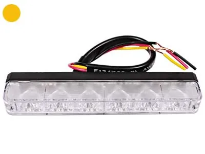 AXIXTECH Stroboskop LED 6-diodowy bursztynowy 12-24V 23 programy ECE R65 - Zdjęcie 2