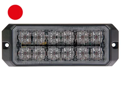 AXIXTECH LED Horizontal Signal Light - Lampa Ostrzegawcza 12/24V Czerwona z 25 Trybami - Zdjęcie 2