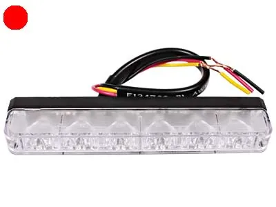 AXIXTECH Poziomy Moduł Ostrzegawczy LED Czerwony 6xLED 12-24V ECE R65 - Zdjęcie 2