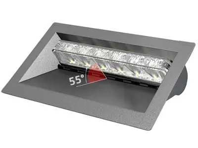 Zestaw montażowy do szyby dla lamp błyskowych ES6 - osłona z regulacją 55° - Zdjęcie 2