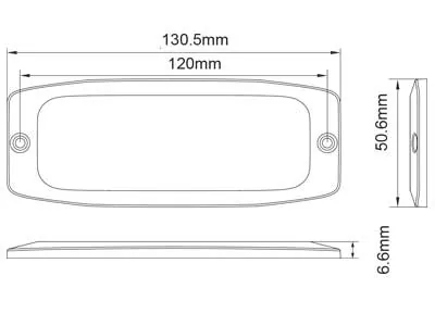 AXIXTECH LED Warning Lighthead 12-24V Czerwony - Stroboskop Ostrzegawczy SAE i ECE R65 - Zdjęcie 2
