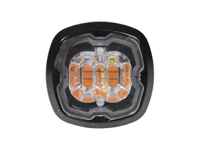 AXIXTECH Stroboskop LED 12-24V Pomarańczowy - Montaż Wpuszczany Pop-n-Lock 36.5mm - Zdjęcie 2