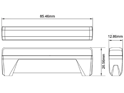 AXIXTECH LED-lighthead 6x LED czerwony 12-24V stroboskop ECE R65 - Zdjęcie 2