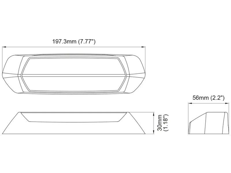 AXIXTECH Lampa Ostrzegawcza i Robocza LED 12-24V 1700lm - Podwójna Funkcja - Zdjęcie 3