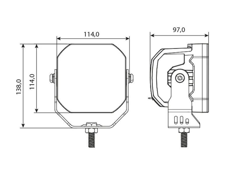 BULLPRO BULLY 6000 - Lampa Robocza LED 7700lm 12-48V z Trybem Pozycyjnym - Zdjęcie 10