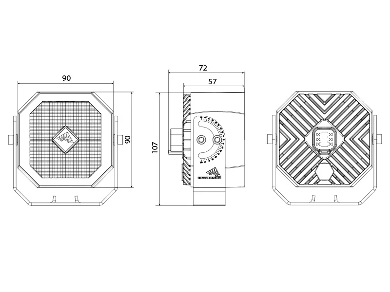 OPTIBEAM OCTAX 5.0 Ambient - Lampa Robocza LED 5500lm 9-36V z Oświetleniem Pozycyjnym - Zdjęcie 10