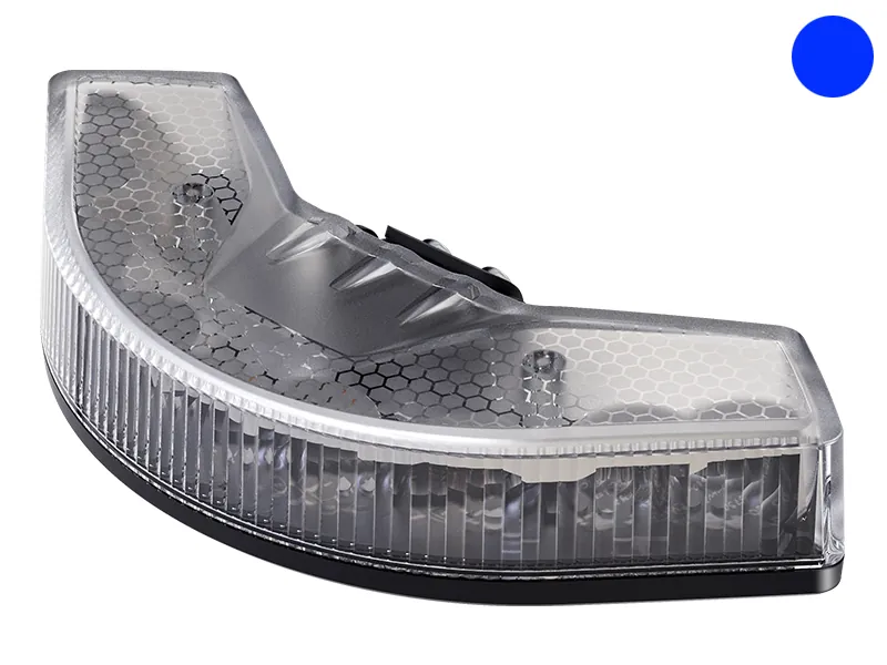 Axixtech Omni View Lampa Stroboskopowa LED 12-24V Niebieska 19W ECE R65 - Zdjęcie 2