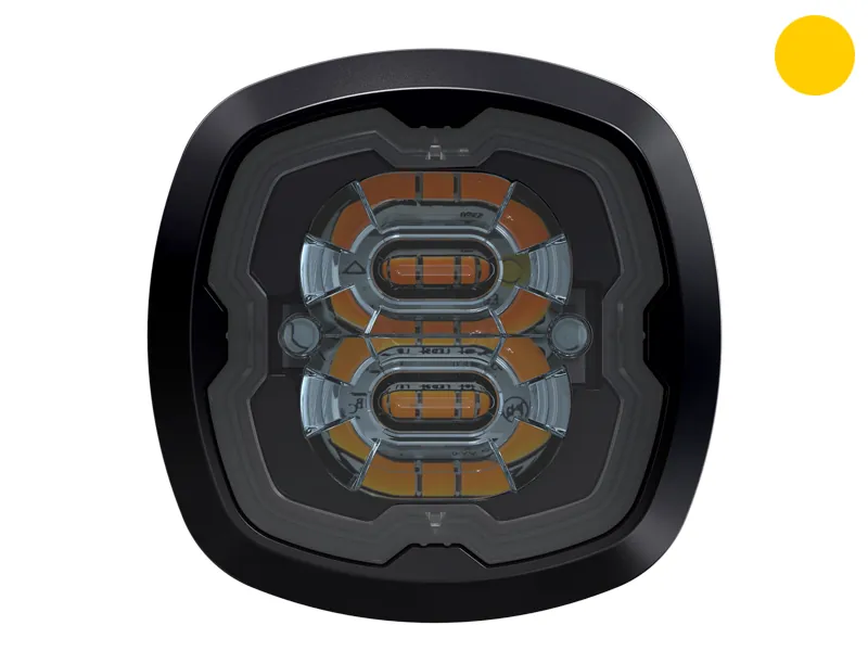 Axixtech LED-warning light Dark Crown - Stroboskop ostrzegawczy 12-24V 19.4W bursztynowy - Zdjęcie 2