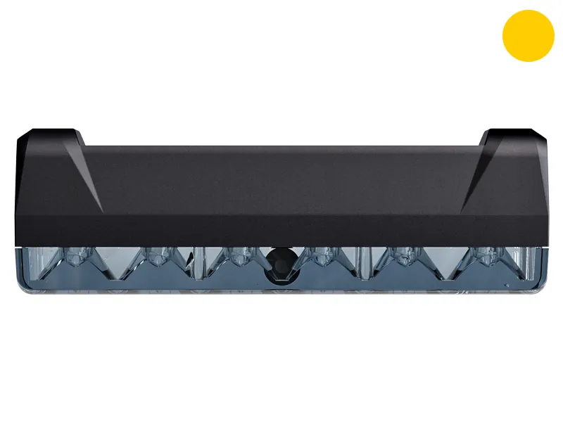 Axixtech Edge Dagger Lampa Stroboskopowa LED Żółta 12-24V Wąski Profil 18 Wzorów - Zdjęcie 3
