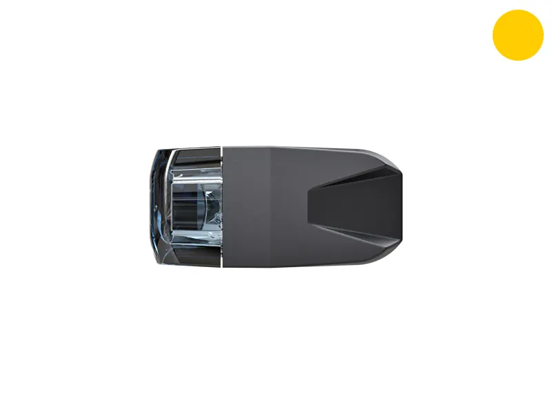 Axixtech Edge Dagger Lampa Stroboskopowa LED Żółta 12-24V Wąski Profil 18 Wzorów - Zdjęcie 4