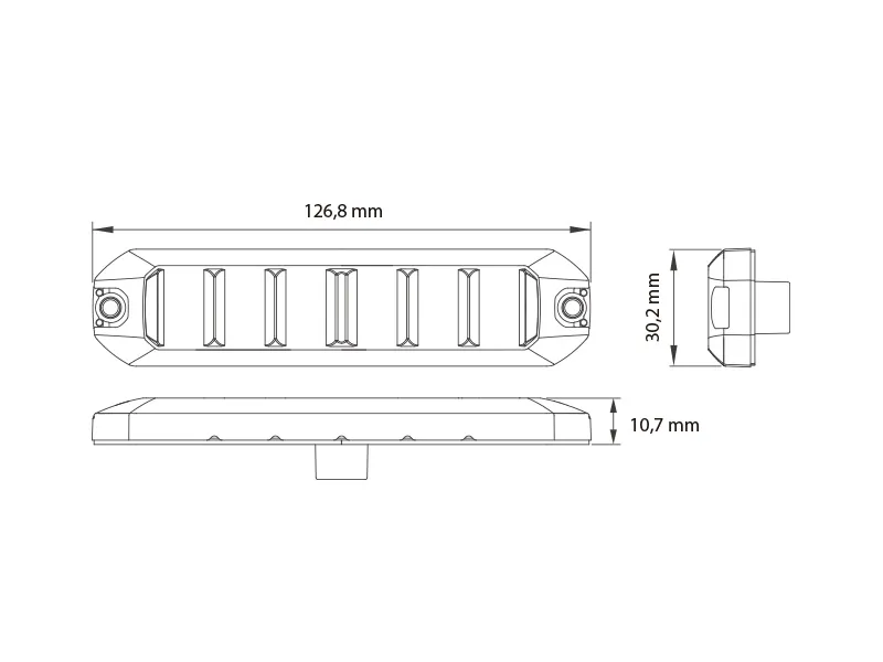 Optibeam FLEX LM6 - Elastyczny Stroboskop Ostrzegawczy 12-24V 6 LED - Zdjęcie 5