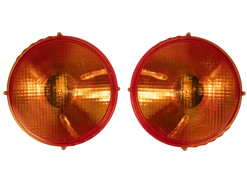 Zestaw 2 lamp ostrzegawczych LED 12-24V z kablem 5m - EN12352 - Zdjęcie 3