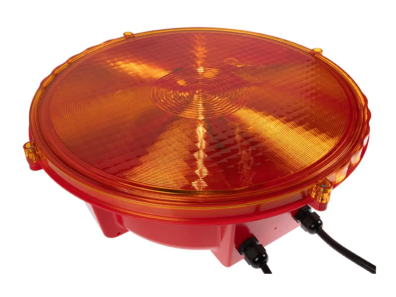 Zestaw 2 lamp ostrzegawczych LED 12-24V z kablem 5m - EN12352 - Zdjęcie 6