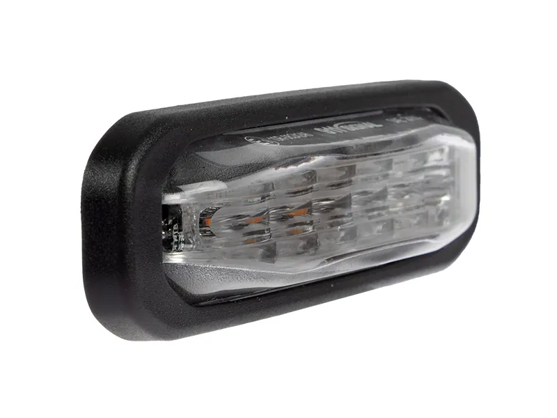 911Signal LED Lampa Ostrzegawcza Pozioma 12-24V Bursztynowa 14 Trybów - Zdjęcie 4