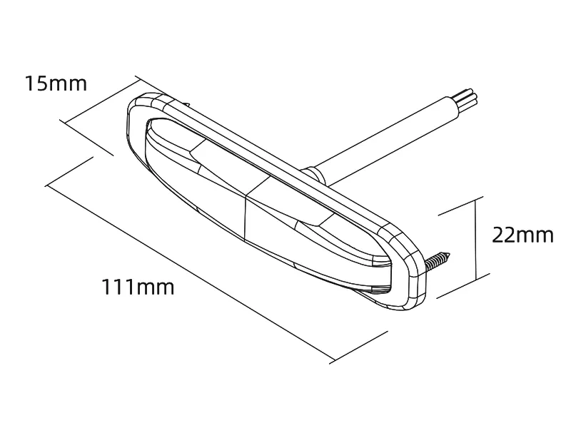 911Signal LED Lampa Ostrzegawcza Pozioma 12-24V Bursztynowa 14 Trybów - Zdjęcie 8